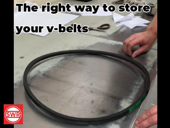 The right way to fold and store v-belts so they don't get deformed